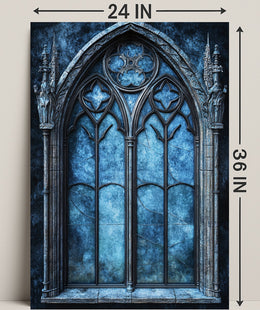 Gothic Window Elegance Poster