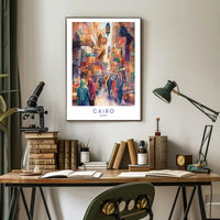 Cairo Market Scene Poster PosterGoat