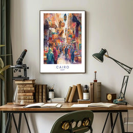 Cairo Market Scene Poster PosterGoat