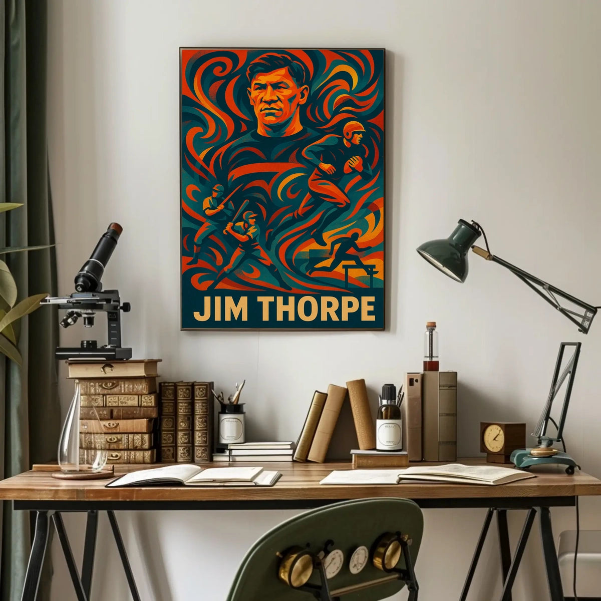 Jim Thorpe Legendary Athlete Poster