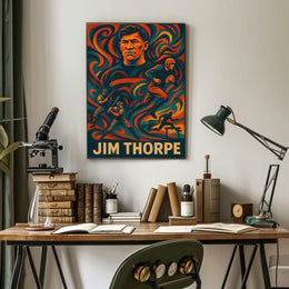 Jim Thorpe Legendary Athlete Poster