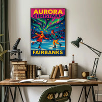 Fairbanks Aurora Christmas Poster
