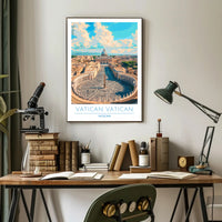 Vatican City Aerial View Poster