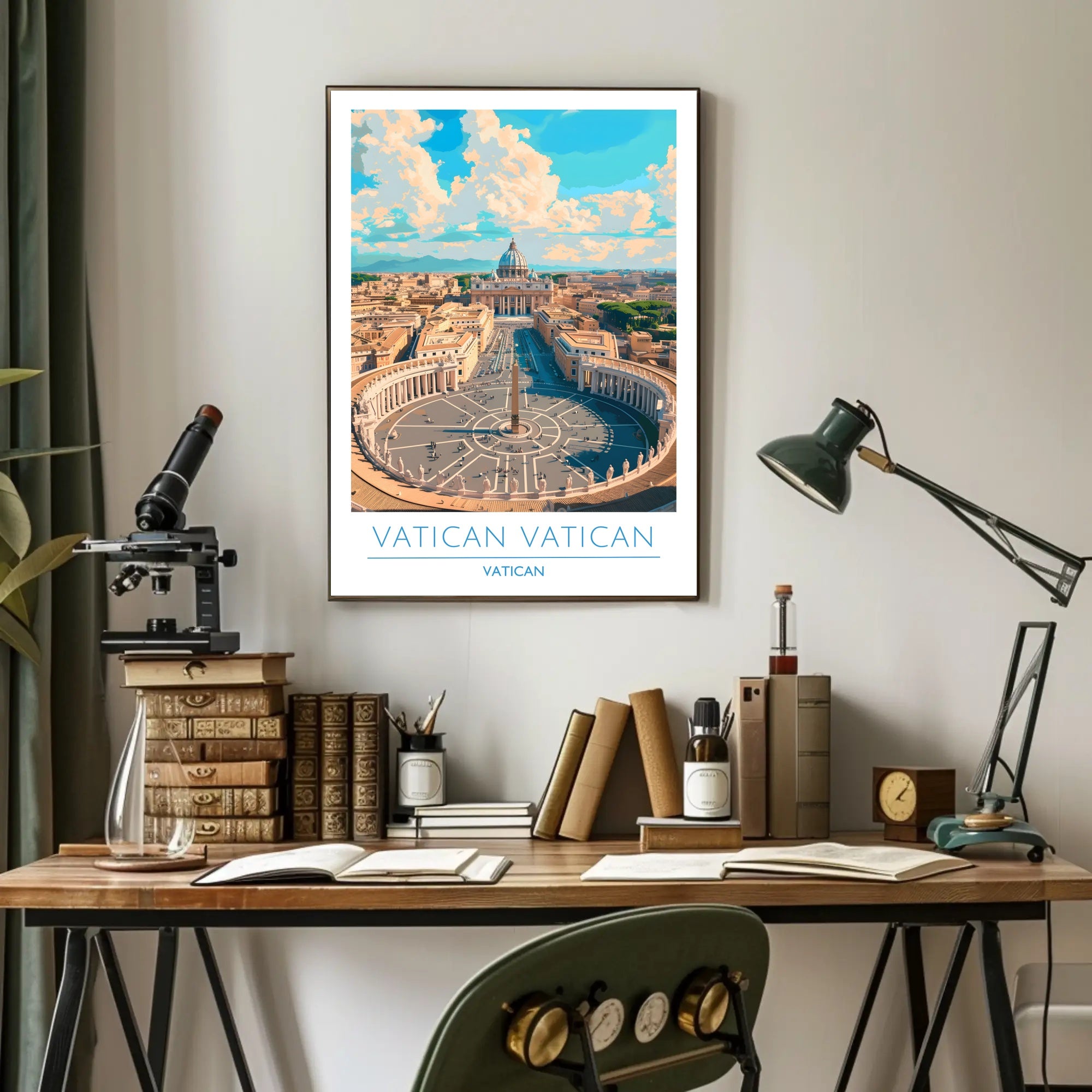 Vatican City Aerial View Poster