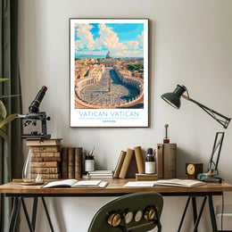 Vatican City Aerial View Poster