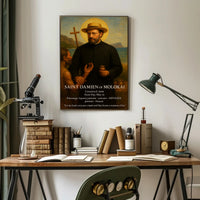 Saint Damien of Molokai Poster PosterGoat