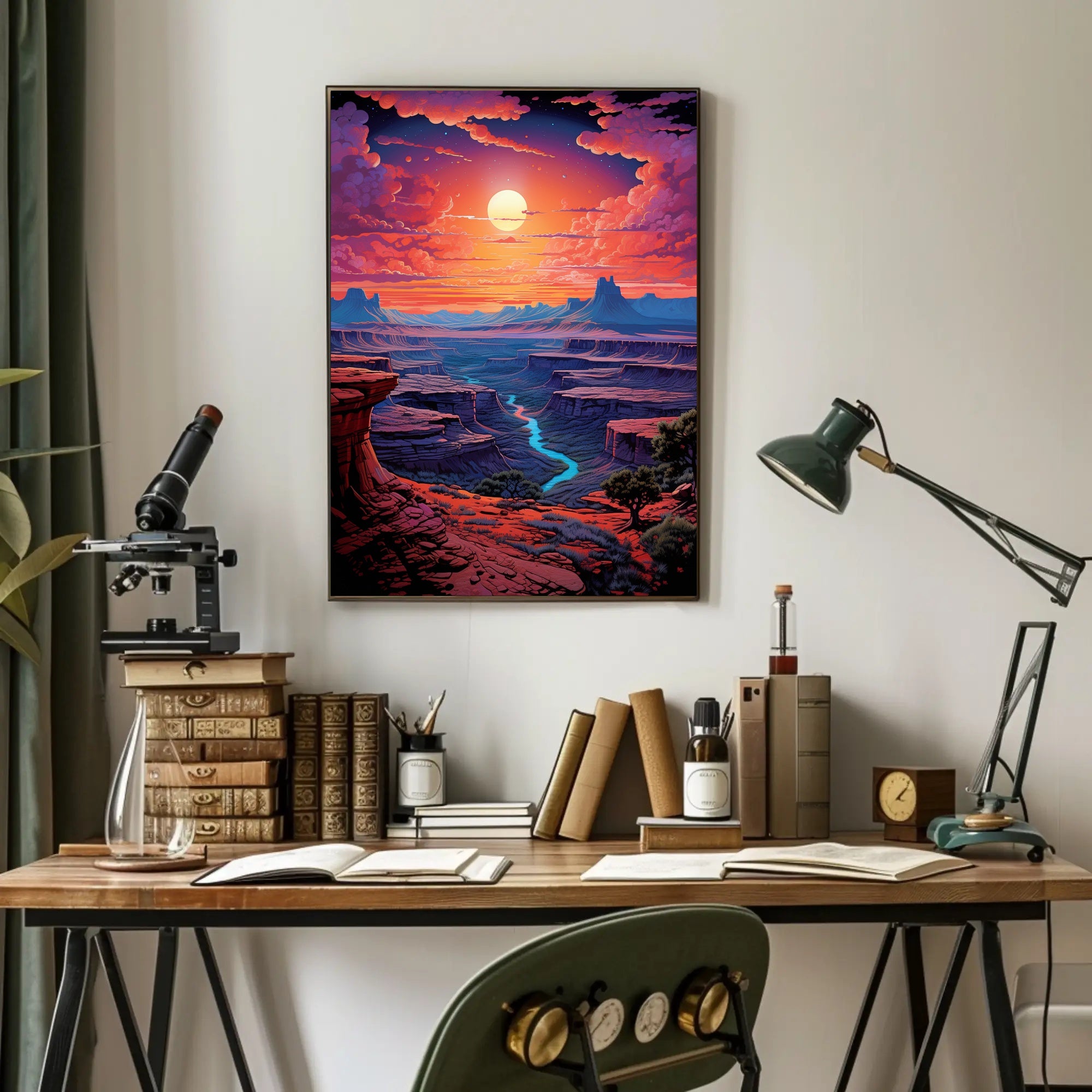 Canyon Sunset Serenity Poster PosterGoat