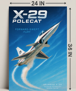 X-29 Polecat Poster PosterGoat