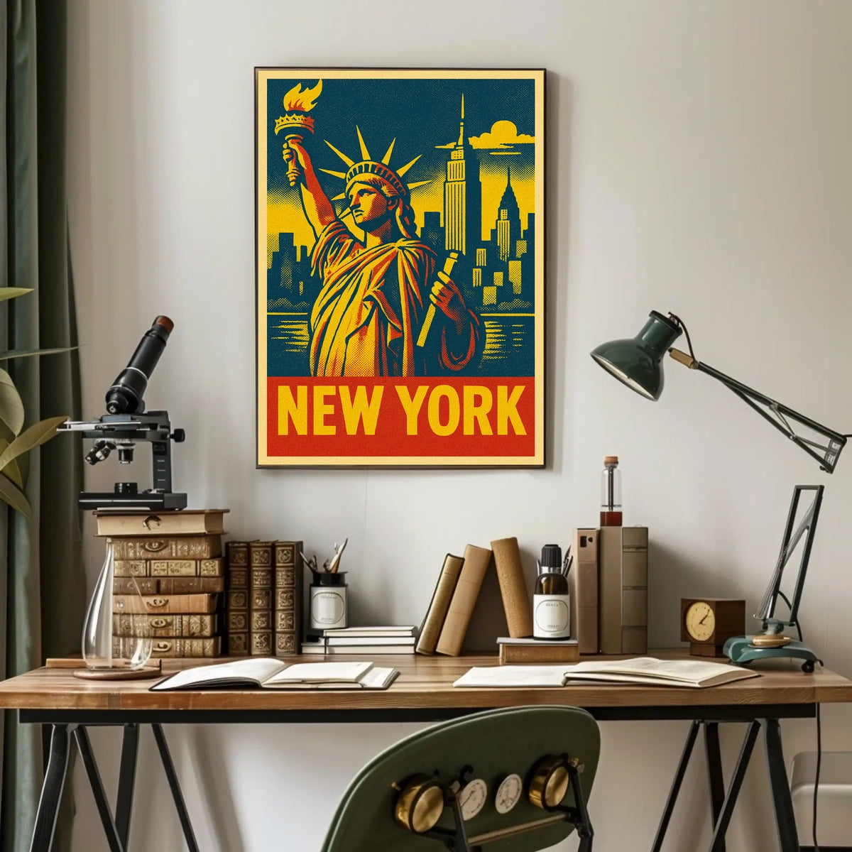 New York Iconic Skyline Poster