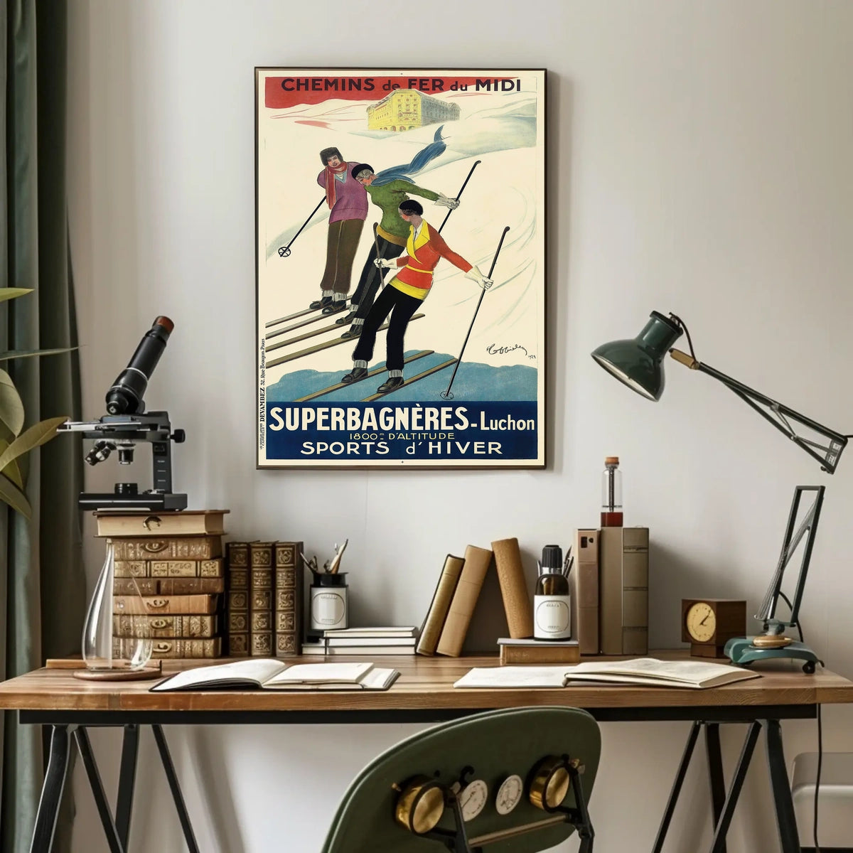Winter Sports In The Pyrenees Poster