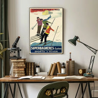 Winter Sports In The Pyrenees Poster