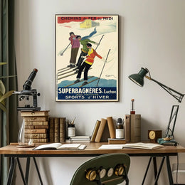 Winter Sports In The Pyrenees Poster