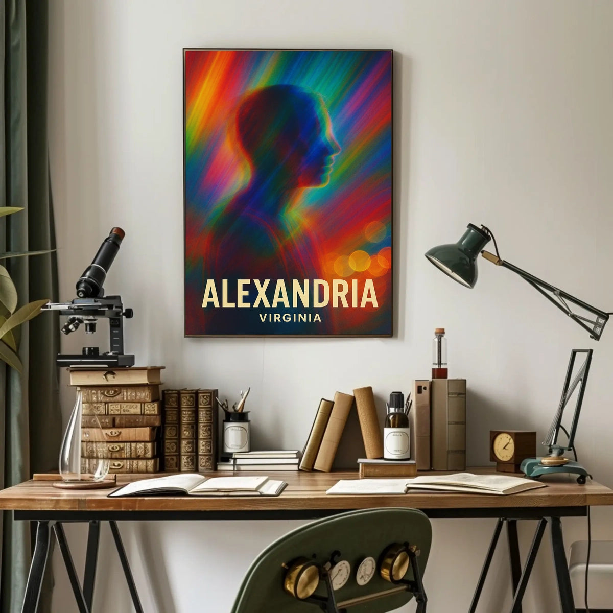 Vibrant Alexandria Abstract Art Poster: Modern Design