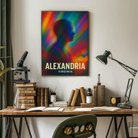Vibrant Alexandria Abstract Art Poster: Modern Design