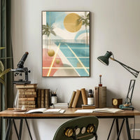 Abstract Tropical Escape Poster
