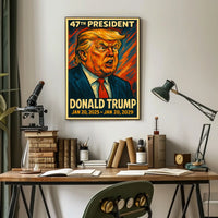 Trump Resolute Commander Patriotic Pop Art Poster