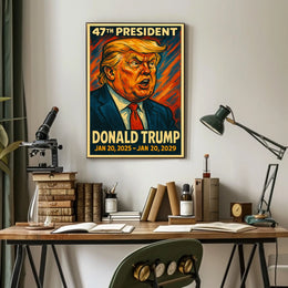Trump Resolute Commander Patriotic Pop Art Poster