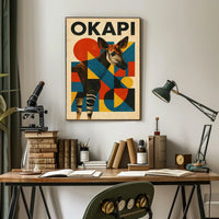 Okapi Art Poster