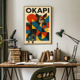 Okapi Art Poster
