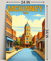 McKinney, Texas Poster PosterGoat