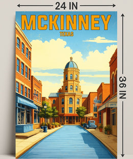 McKinney, Texas Poster PosterGoat