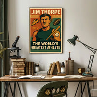 Jim Thorpe Legendary Athlete Poster