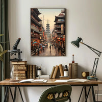 Cultural Harmony in Vibrant Urban Cityscape - Cultural or Heritage Poster