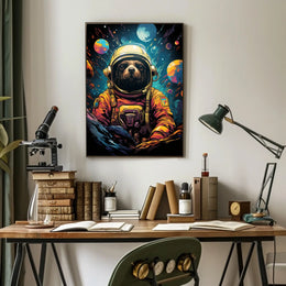 Cosmic Canine Adventure Poster