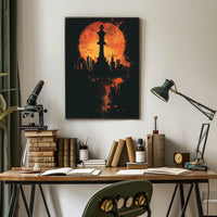 Chess Cityscape Poster