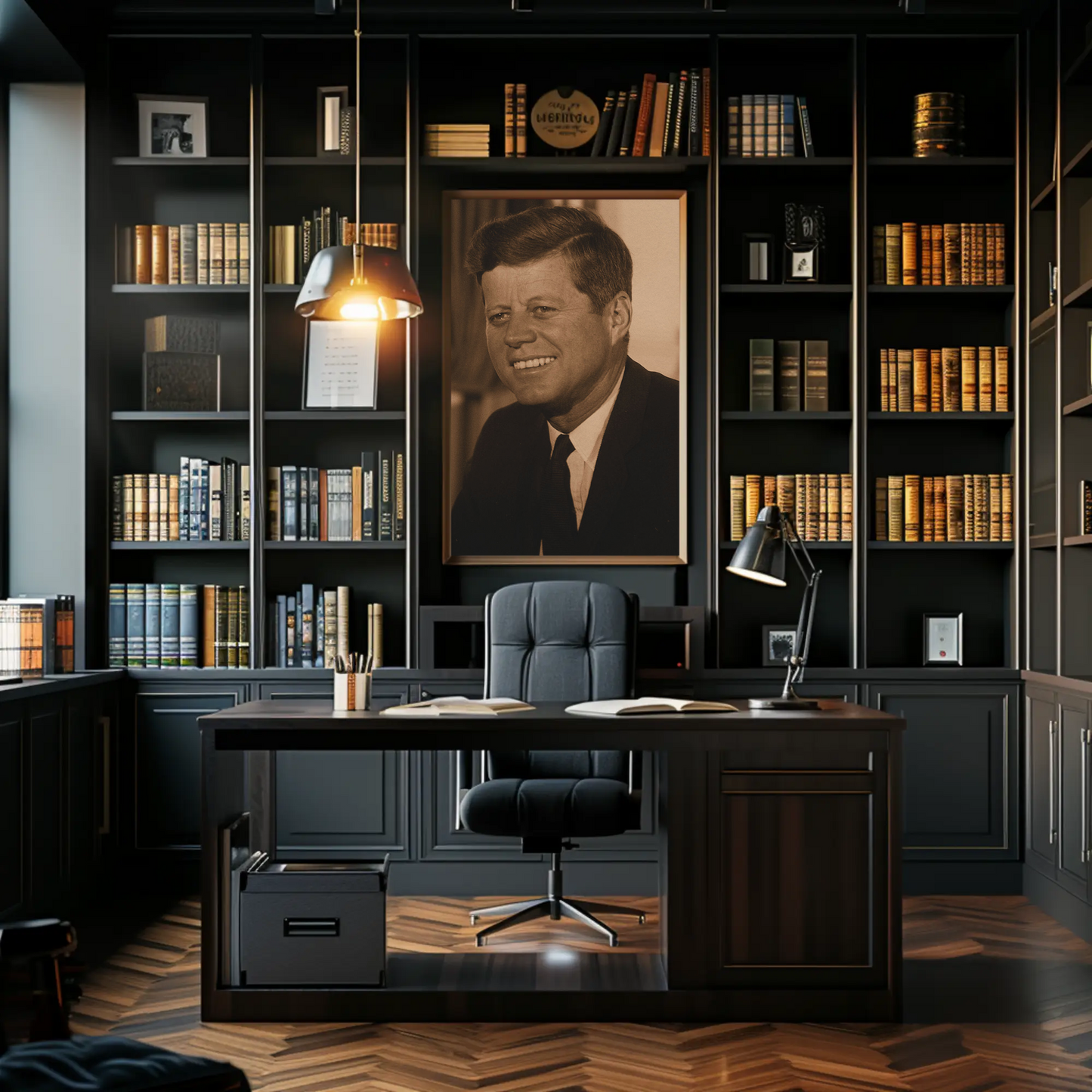 John F. Kennedy 35th President Sepia Photo