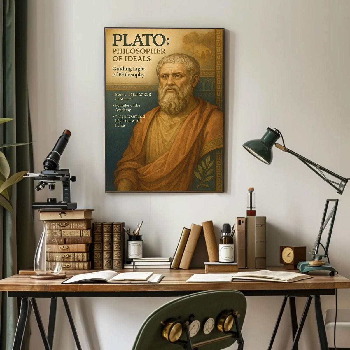 Plato Philosopher of Ideals Poster