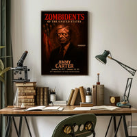 Jimmy Carter 39th President of the United States Zombidents Poster Series