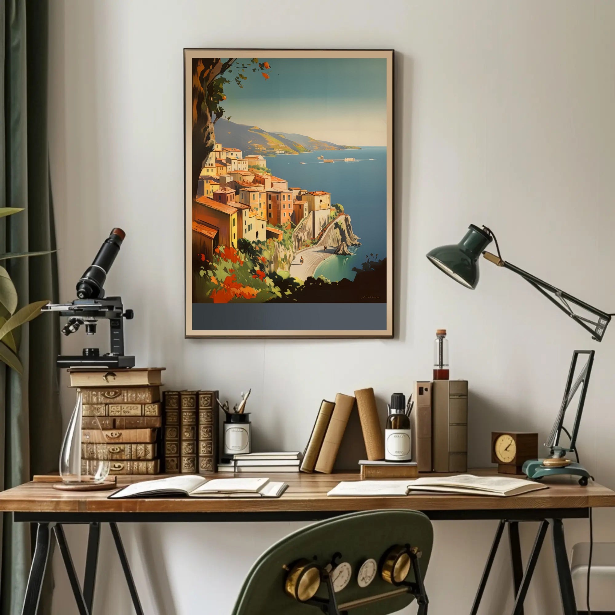 Coastal Townscape Poster