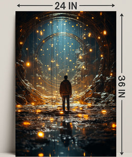 Journey Through The Luminous Tunnel Poster PosterGoat