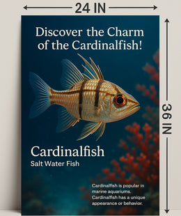 Discover the Charm of the Cardinalfish Poster PosterGoat