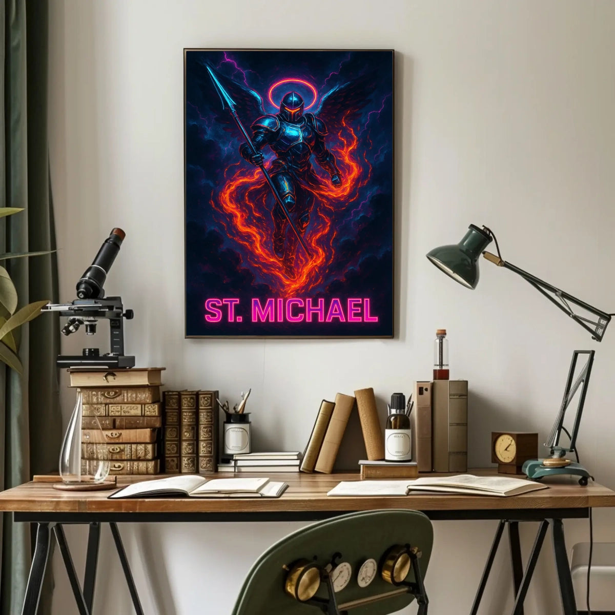 St. Michael The Celestial Warrior Poster