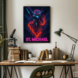 St. Michael The Celestial Warrior Poster