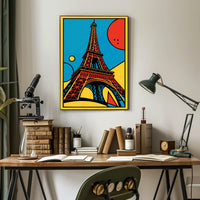 Pop Art Eiffel Tower Poster