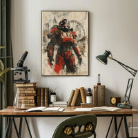 Urban Mech Warrior Poster PosterGoat