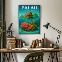 Palau A Pristine Paradise Poster