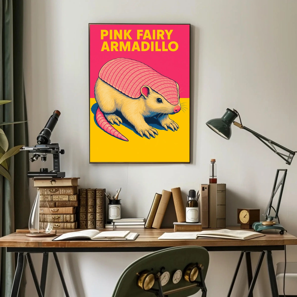 Pink Fairy Armadillo Poster