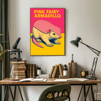 Pink Fairy Armadillo Poster