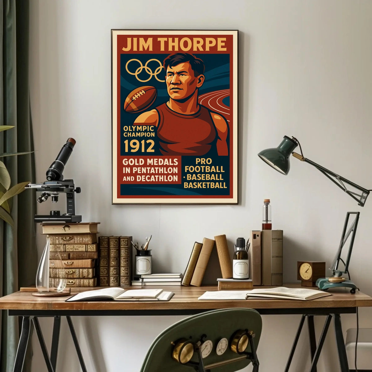 Jim Thorpe Legendary Olympic Champion Jim Thorpe Poster
