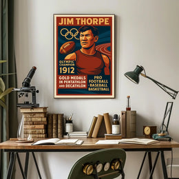 Jim Thorpe Legendary Olympic Champion Jim Thorpe Poster