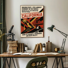 California The Golden State Poster