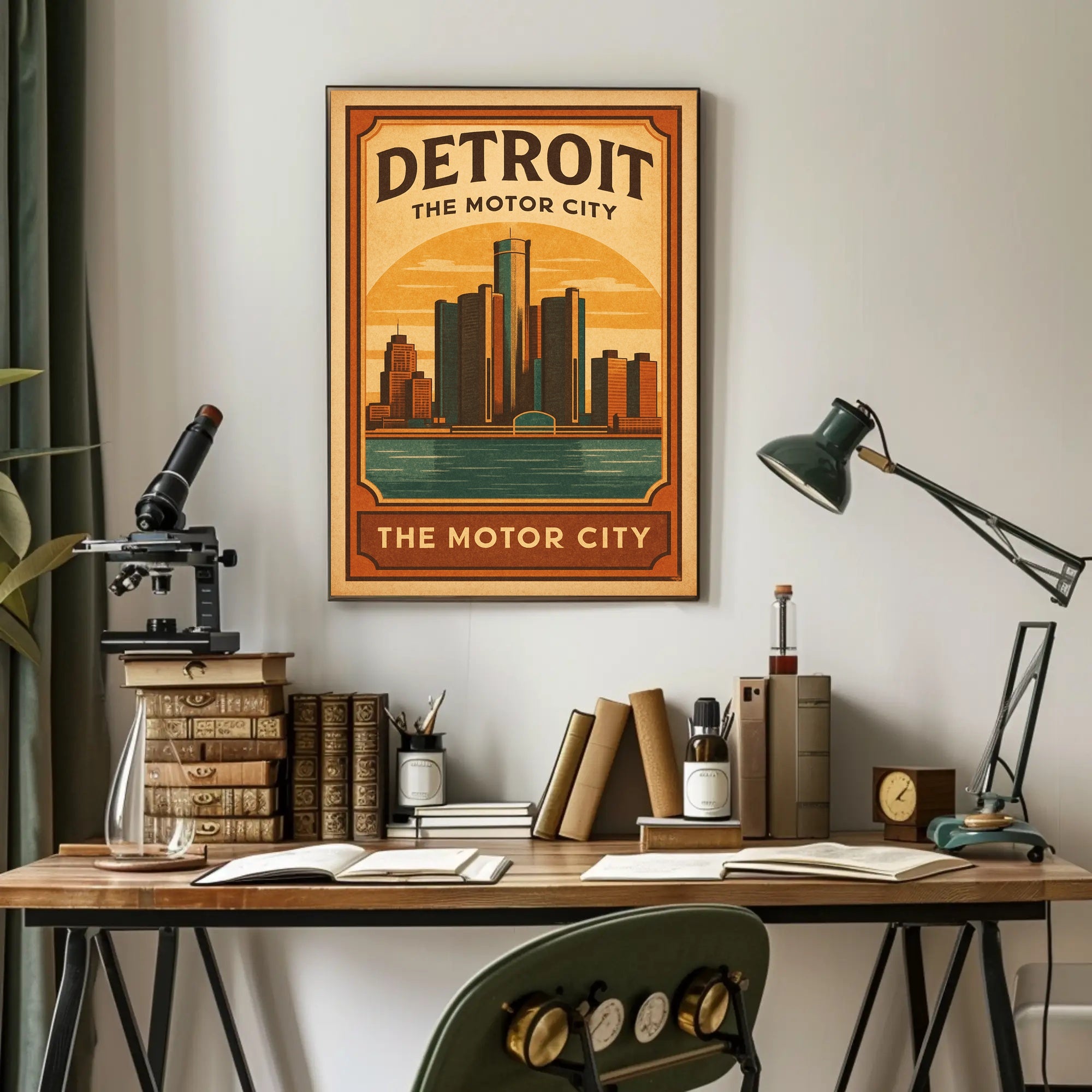 Detroit The Motor City Poster