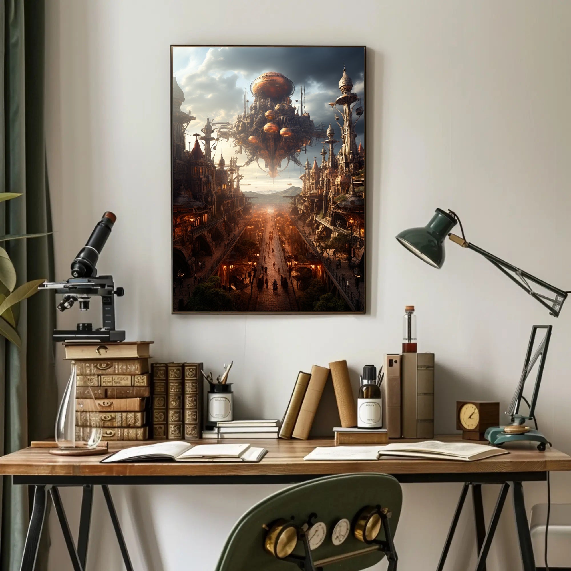 The Floating Cityscape Poster