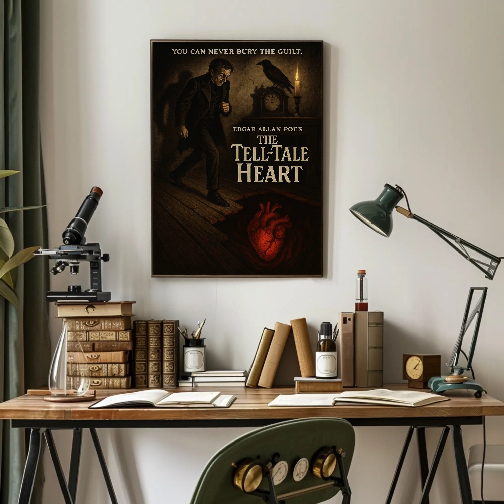 Edgar Allan Poe The Tell-Tale Heart Artistic Poster