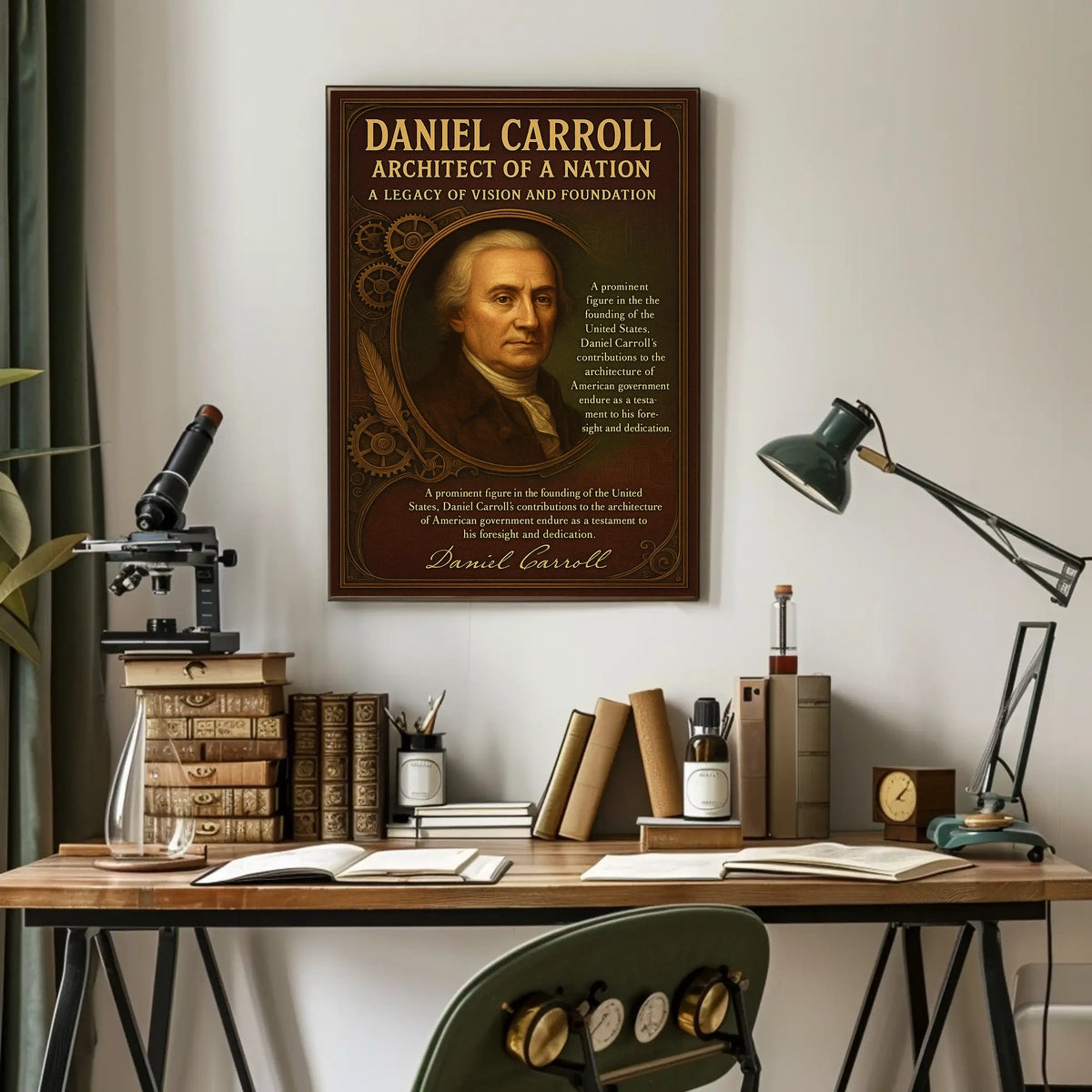 Daniel Carroll Architect of a Nation Poster