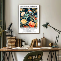 Victorian-Inspired William Morris Exhibition Artistic Poster